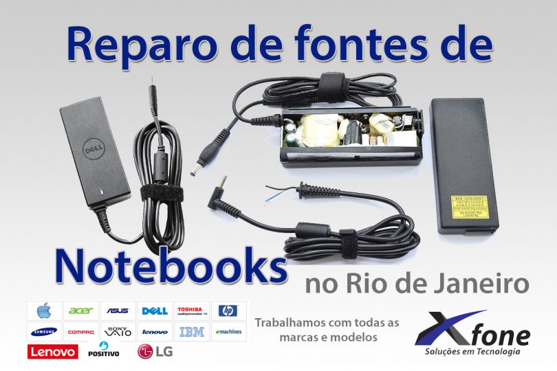 reparo de fontes de notebooks no Rio de Janeiro