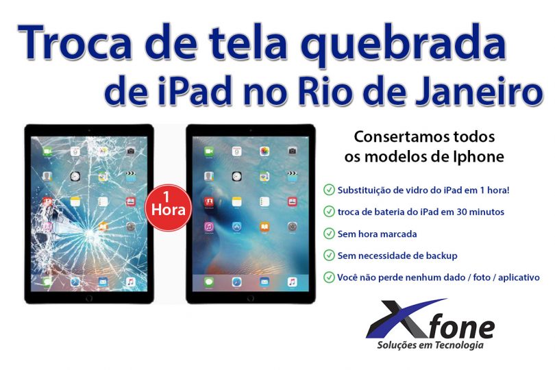 troca de tela de ipad no Rio de Janeiro